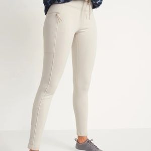 High-Waist Built-In Warm Fleece-Lined Leggings